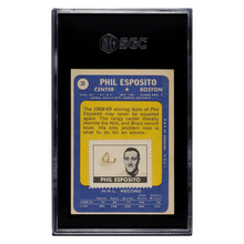 Phil Esposito SGC 5.5 1969-70 Topps - With Stamp Card #30