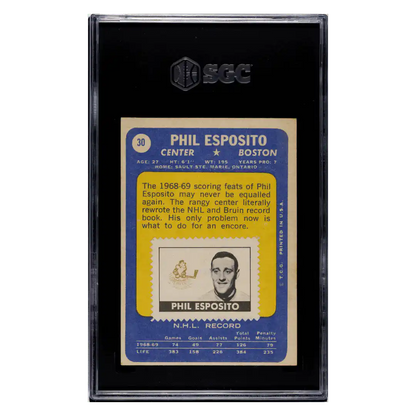 Phil Esposito SGC 5.5 1969-70 Topps - With Stamp Card #30