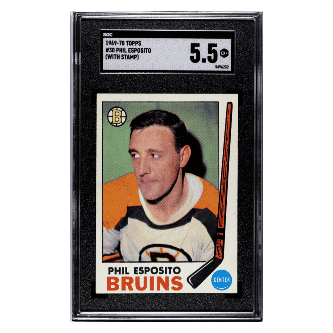 Phil Esposito SGC 5.5 1969-70 Topps - With Stamp Card #30