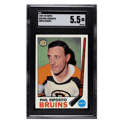 Phil Esposito SGC 5.5 1969-70 Topps - With Stamp Card #30