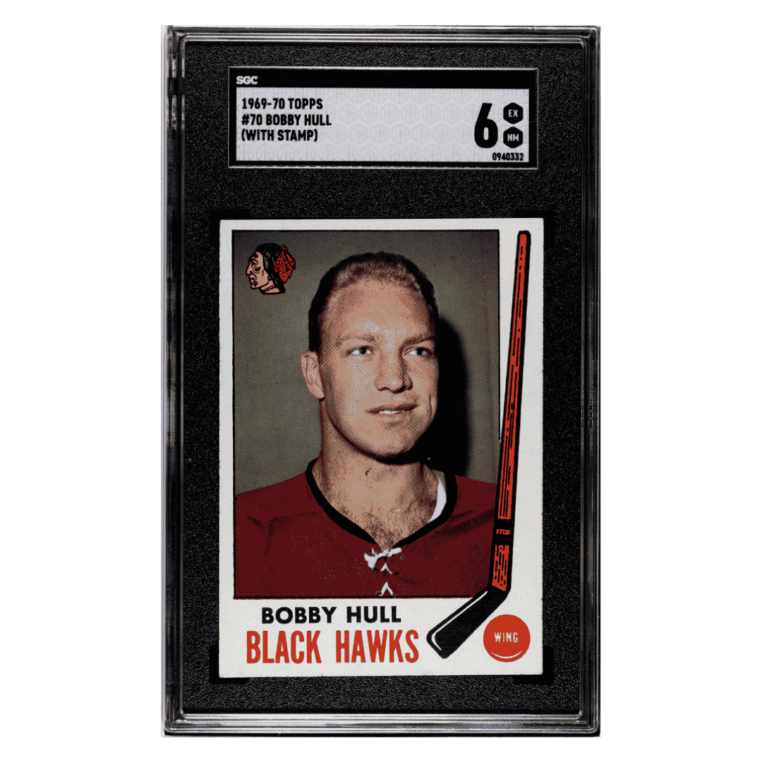 Bobby Hull SGC 6 1969-70 Topps - With Stamp Card #70