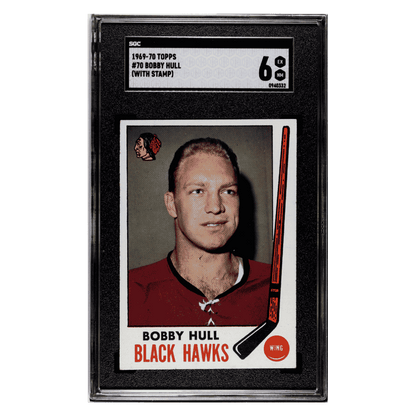 Bobby Hull SGC 6 1969-70 Topps - With Stamp Card #70