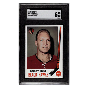 Bobby Hull SGC 6 1969-70 Topps - With Stamp Card #70