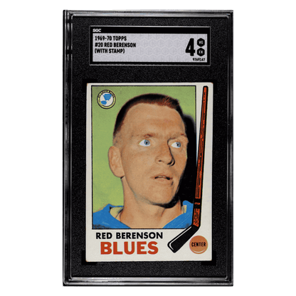 Red Berenson SGC 4 1969-70 Topps - With Stamp Card #20