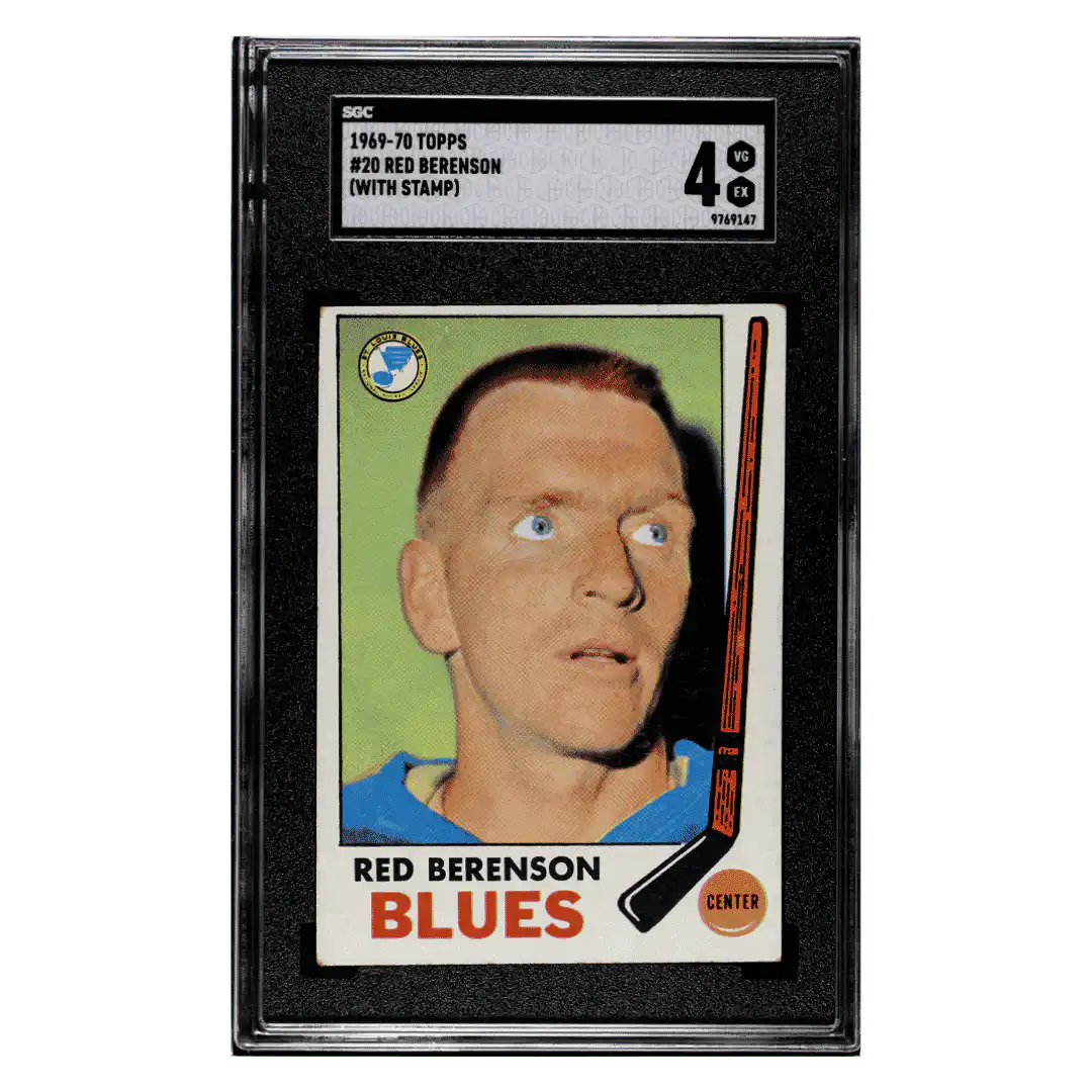 Red Berenson SGC 4 1969-70 Topps - With Stamp Card #20
