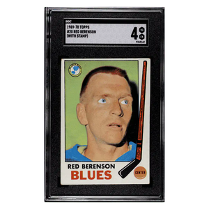 Red Berenson SGC 4 1969-70 Topps - With Stamp Card #20