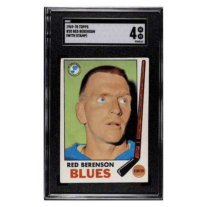 Red Berenson SGC 4 1969-70 Topps - With Stamp Card #20
