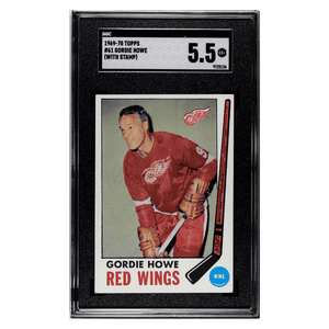 Gordie Howe SGC 5.5 1969-70 Topps - With Stamp Card #61