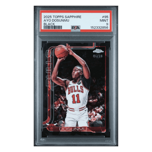 Ayo Dosunmu PSA 9 2025 Topps Sapphire Black #d/ 10 Card #95