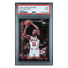 Ayo Dosunmu PSA 9 2025 Topps Sapphire Black #d/ 10 Card #95