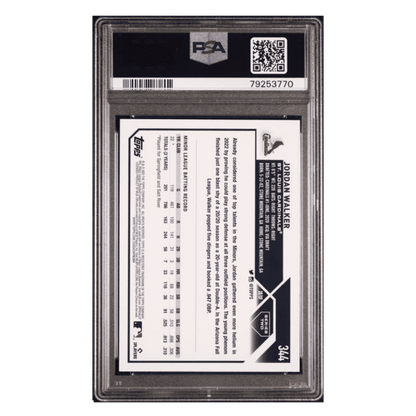 Jordan Walker PSA 10 2023 Topps Rookie RC Card #344