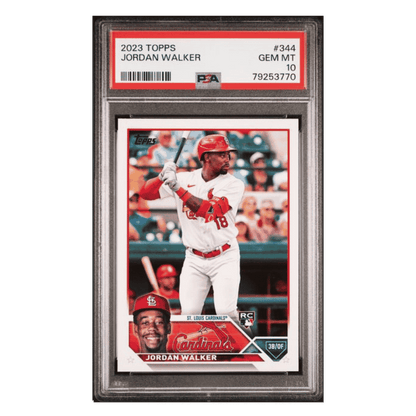 Jordan Walker PSA 10 2023 Topps Rookie RC Card #344