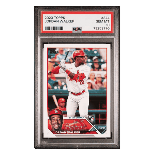Jordan Walker PSA 10 2023 Topps Rookie RC Card #344