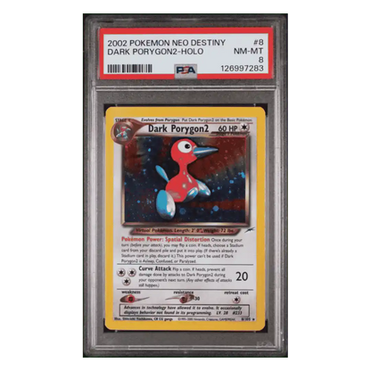 Dark Porygon2 - Holo PSA 8 2002 Pokemon Neo Destiny Card #8