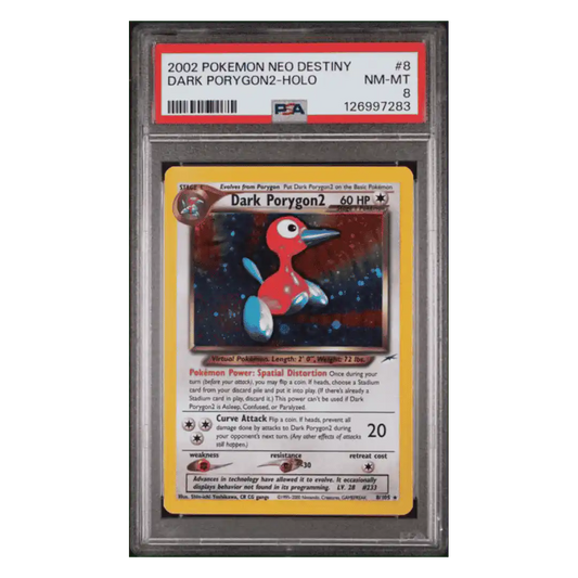 Dark Porygon2 - Holo PSA 8 2002 Pokemon Neo Destiny Card #8