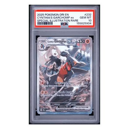 Cynthia's Garchomp ex PSA 10 2025 Pokemon Destined Rivals Special Illustration Rare Card #232