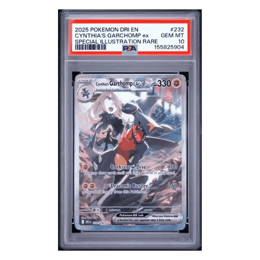 Cynthia's Garchomp ex PSA 10 2025 Pokemon Destined Rivals Special Illustration Rare Card #232