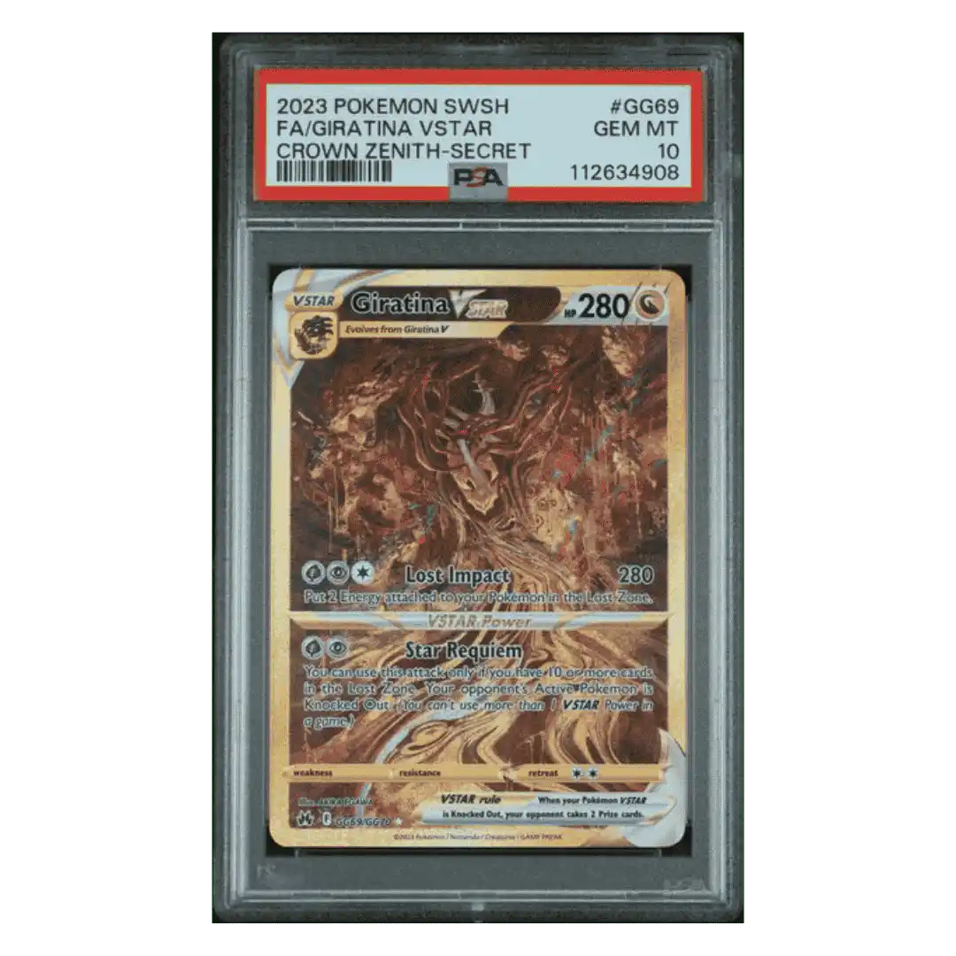 Full Art Giratina VSTAR PSA 10 2023 Pokemon Sword & Shield Crown Zenith Secret Card #GG69