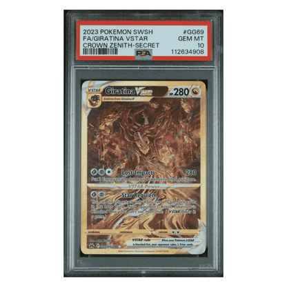 Full Art Giratina VSTAR PSA 10 2023 Pokemon Sword & Shield Crown Zenith Secret Card #GG69