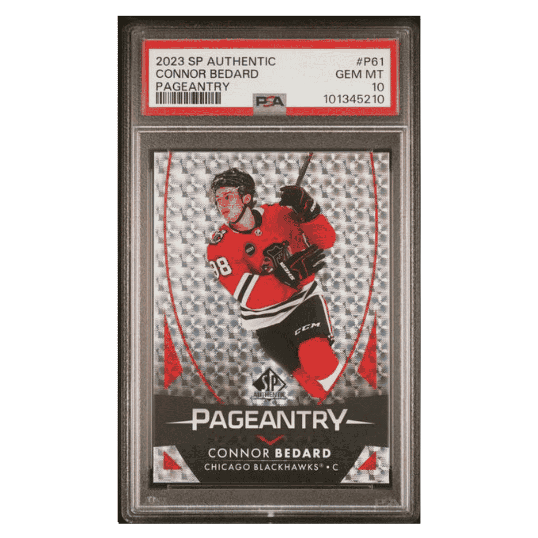 Connor Bedard PSA 10 2023 Upper Deck SP Authentic Pageantry Card #P61