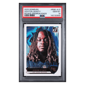 Ashton Jeanty PSA 10 2025 Panini Donruss Rookie Gridiron Kings Card #RGK-AJY