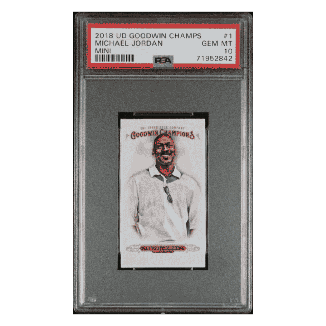 Michael Jordan PSA 10 2018 Upper Deck Goodwin Champs Mini Card #1