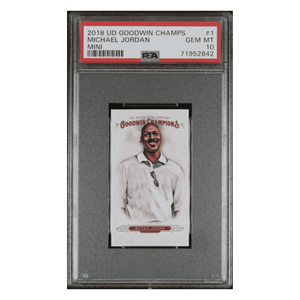 Michael Jordan PSA 10 2018 Upper Deck Goodwin Champs Mini Card #1