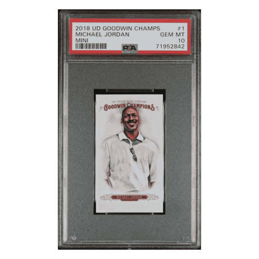 Michael Jordan PSA 10 2018 Upper Deck Goodwin Champs Mini Card #1