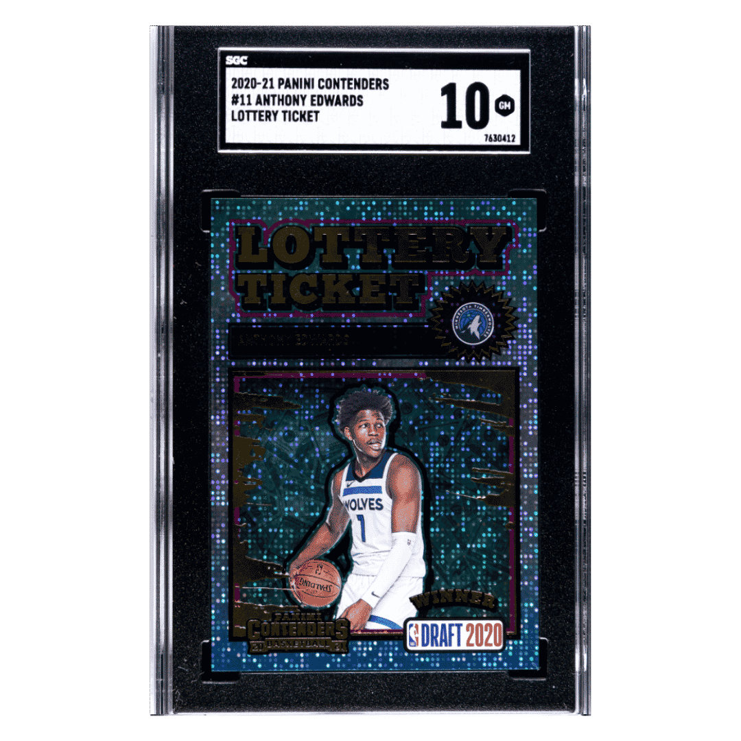Anthony Edwards SGC 10 2020-21 Panini Contenders Lottery Ticket Card #11