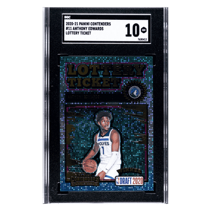Anthony Edwards SGC 10 2020-21 Panini Contenders Lottery Ticket Card #11