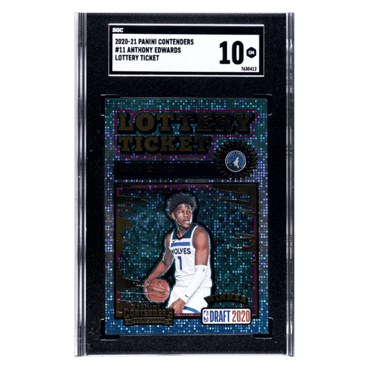 Anthony Edwards SGC 10 2020-21 Panini Contenders Lottery Ticket Card #11