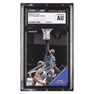 Shaquille O'Neal 1996 Skybox NBA Hoops Autographed Card #112