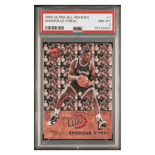 Shaquille O'Neal PSA 8 1992 Fleer Ultra All - Rookies Card #7