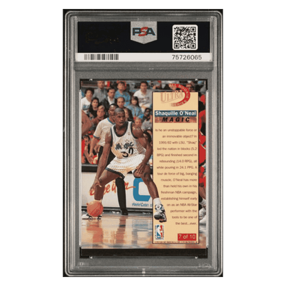 Shaquille O'Neal PSA 8 1992 Fleer Ultra All - Rookies Card #7
