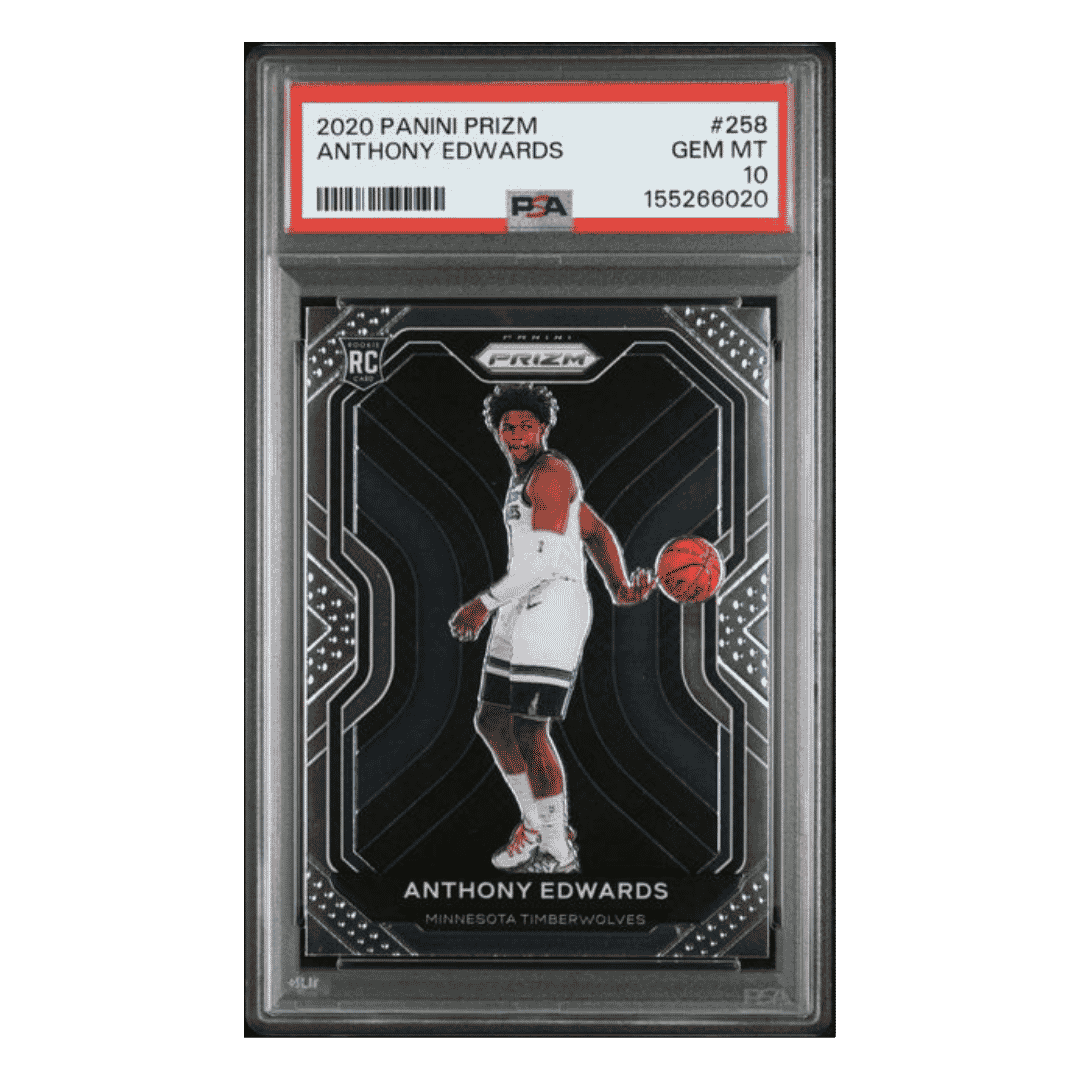 Anthony Edwards PSA 10 2020 Panini Prizm Rookie RC Card #258