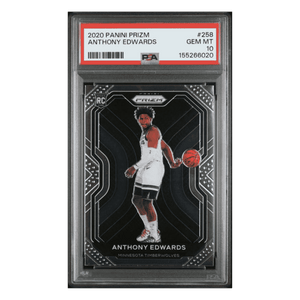 Anthony Edwards PSA 10 2020 Panini Prizm Rookie RC Card #258