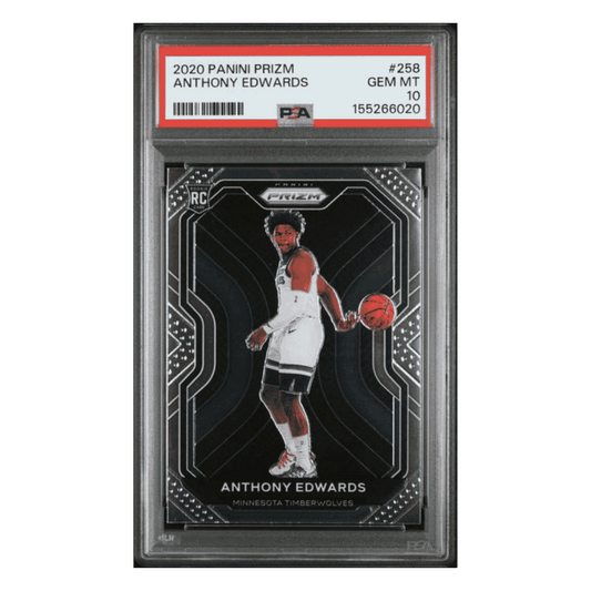 Anthony Edwards PSA 10 2020 Panini Prizm Rookie RC Card #258