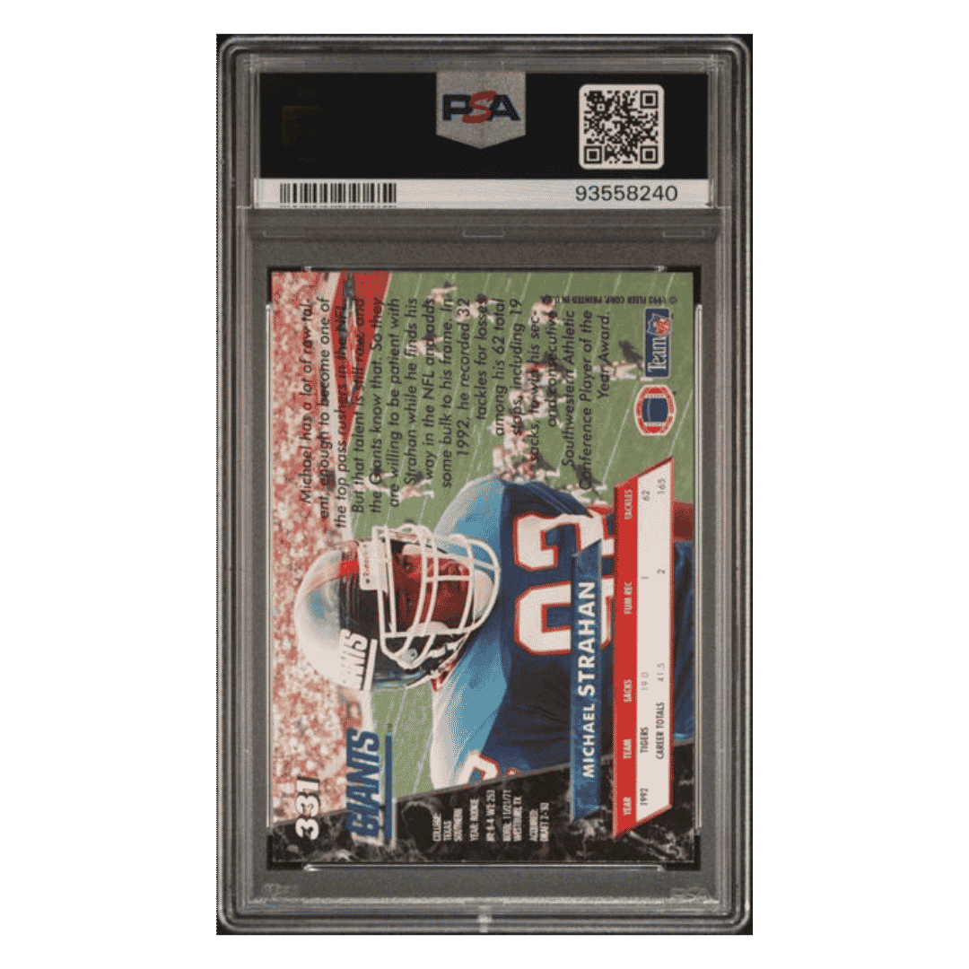 Michael Strahan PSA 8 1993 Fleer Ultra Card #331