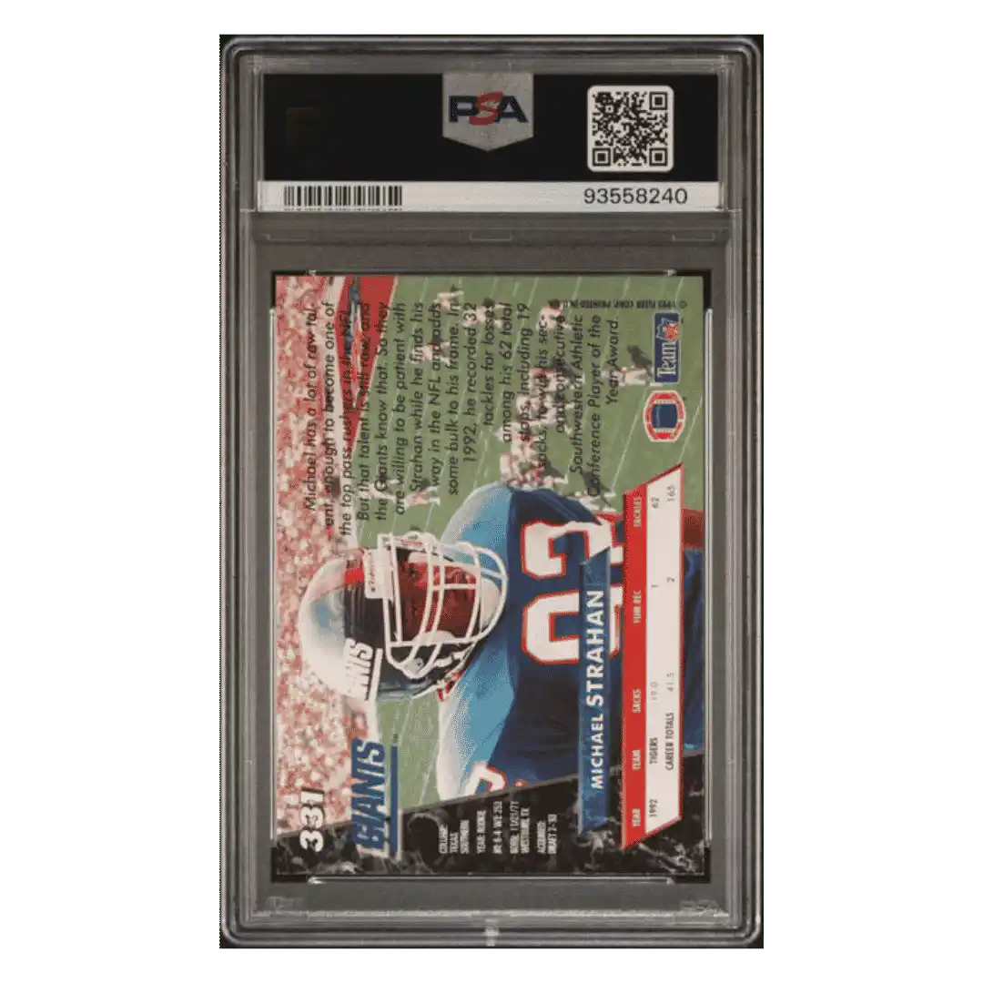 Michael Strahan PSA 8 1993 Fleer Ultra Card #331