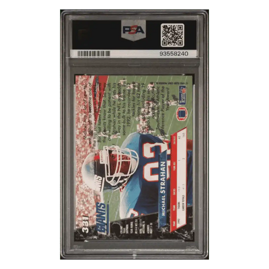 Michael Strahan PSA 8 1993 Fleer Ultra Card #331