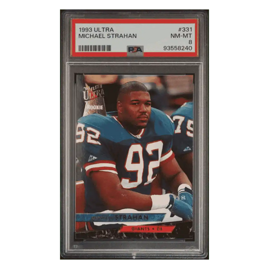 Michael Strahan PSA 8 1993 Fleer Ultra Card #331