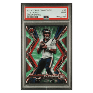 CJ Stroud PSA 9 2023 Topps Composite Green Surge Rookie RC #d/ 175 Card #98
