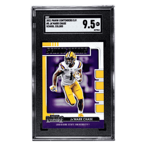 Ja'Marr Chase SGC 9.5 2021 Panini Contenders Draft Picks School Colors Card #5