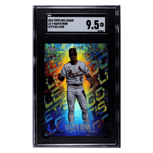 Masyn Winn SGC 9.5 2024 Topps Big League Let's Go Rookie RC #d/50 Card #LG-7
