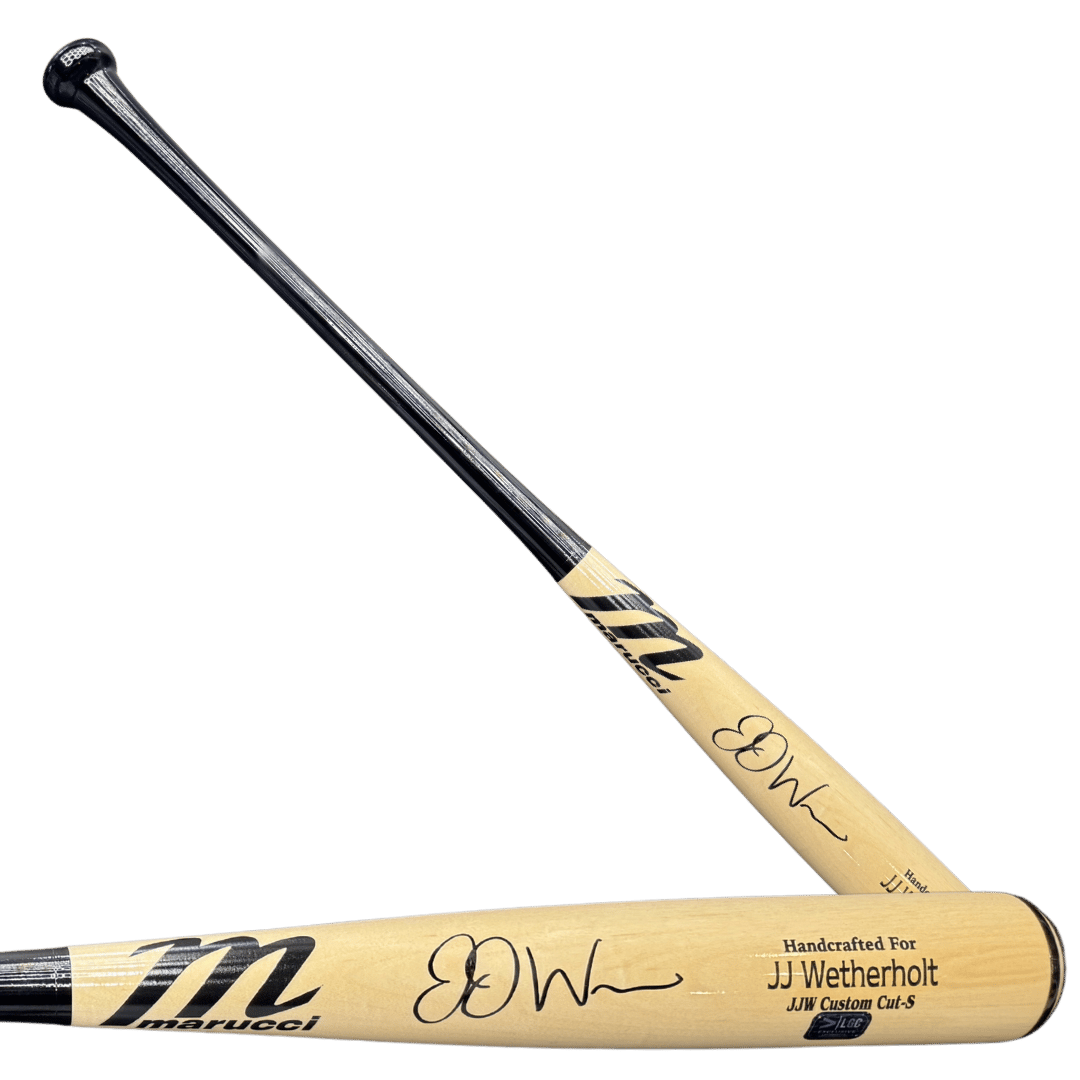JJ Wetherholt St Louis Cardinals Autographed Marucci JJW Custom Cut-S Bat - COA