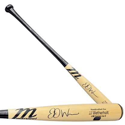 JJ Wetherholt St Louis Cardinals Autographed Marucci JJW Custom Cut-S Bat - COA