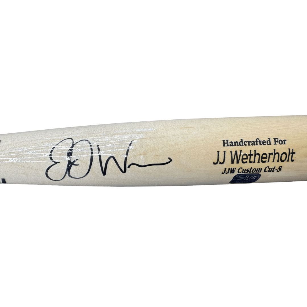 JJ Wetherholt St Louis Cardinals Autographed Marucci JJW Custom Cut-S Bat - COA