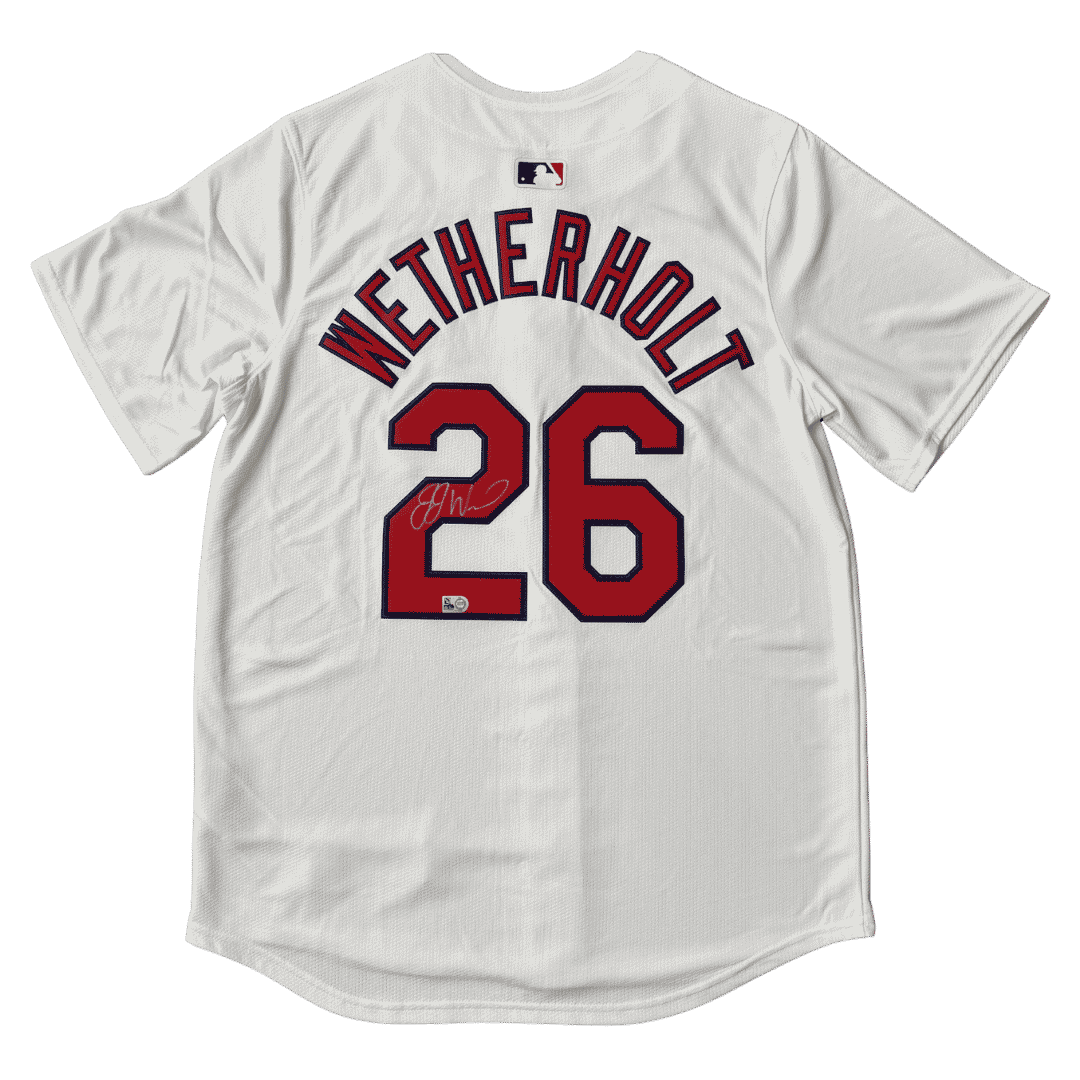 JJ Wetherholt St Louis Cardinals Autographed Home Jersey - MLB COA
