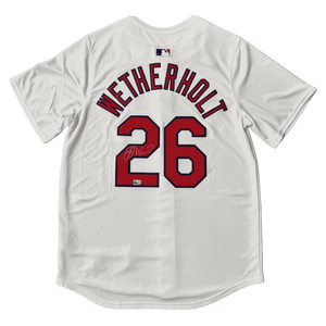 JJ Wetherholt St Louis Cardinals Autographed Home Jersey - MLB COA