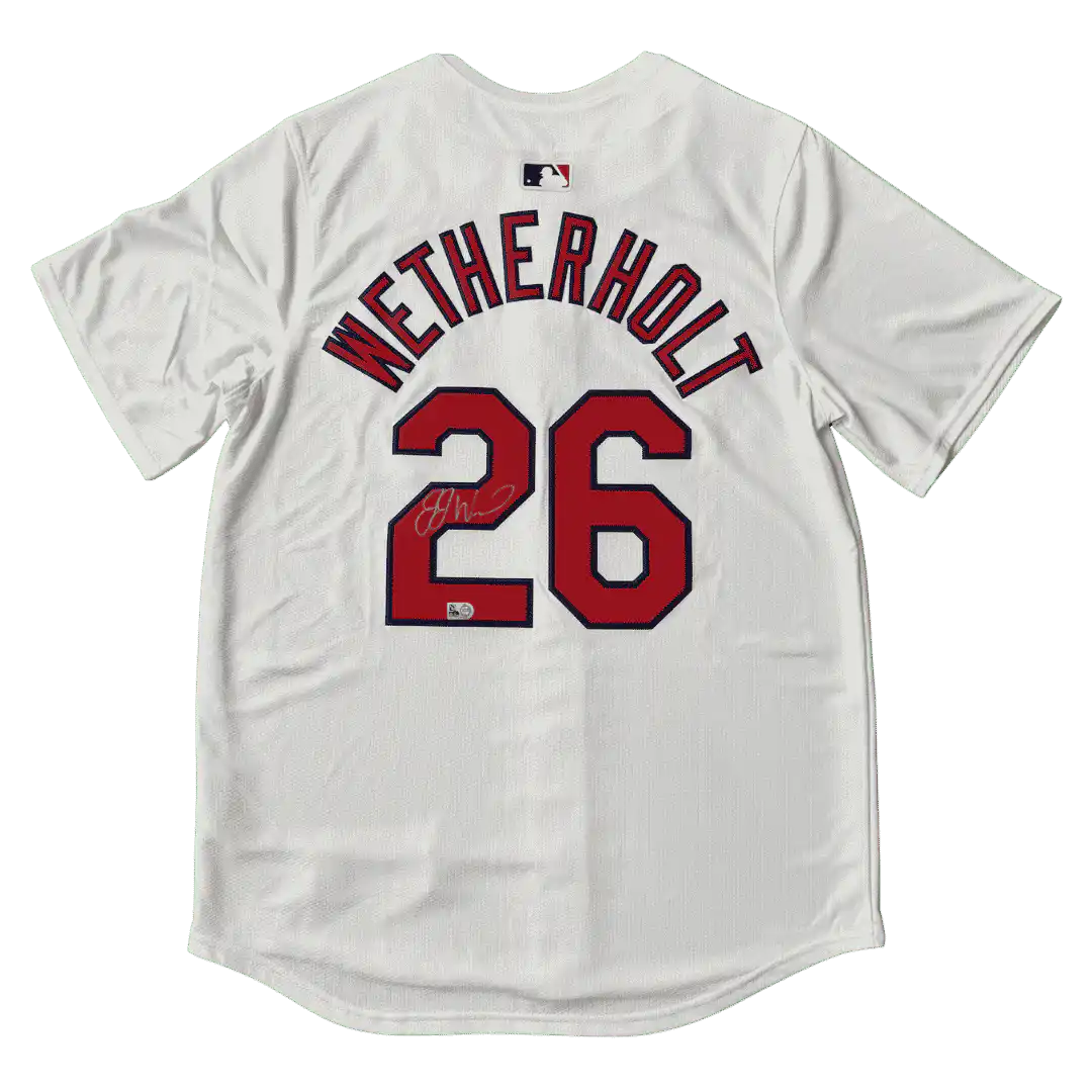 JJ Wetherholt St Louis Cardinals Autographed Home Jersey - MLB COA